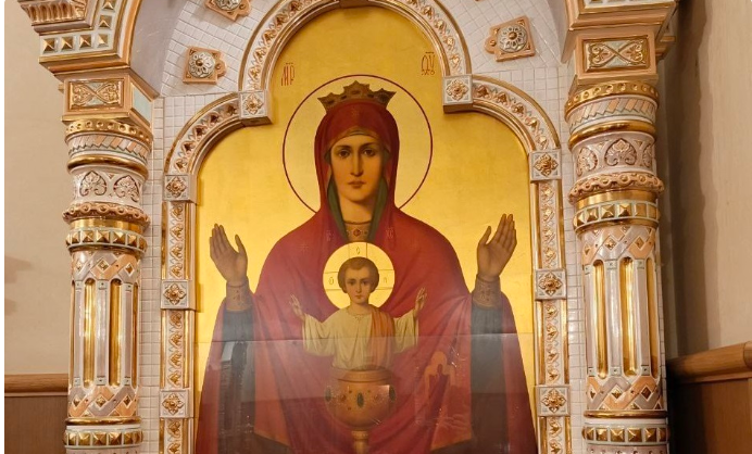 Икона в Благовещенском кафедральном соборе. Автор фото: Диакон Алексий Неделин.